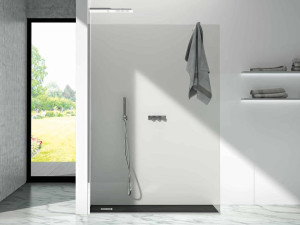 Алюминиевый и стеклянный душ