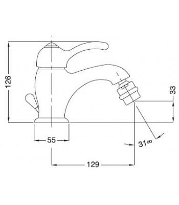 Смеситель MIGLIORE Lem Swarovski ML.LEM-1923.DO для биде - золото  - Вид №1