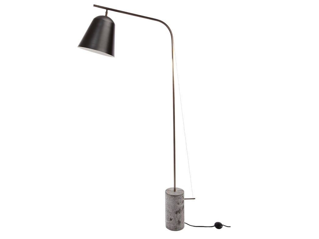 Алюминиевый торшер с мраморным основанием NORR11 Линейка ARCH-00054533