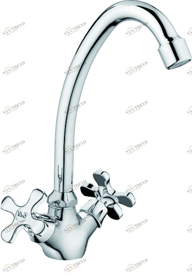 Смеситель для кухни Rush Sakhalin SA5350-22 с высоким поворотным изливом, хром 115237