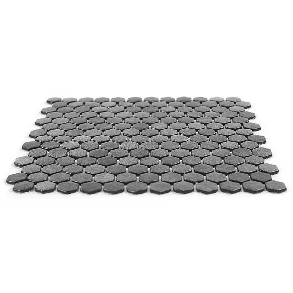 Мозаика стеклянная Natural STP-GR009-HEX 29x29 см цвет темно-серый Santreyd Steppa STLM-2178905 - Вид №4