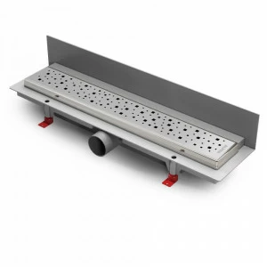 Водоотводящий желоб ALPEN Square ALP-350SN2 к стене с рамкой