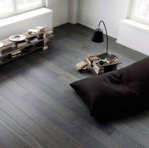 Паркетная доска Karelia Дуб Smoked Asphalt Grey