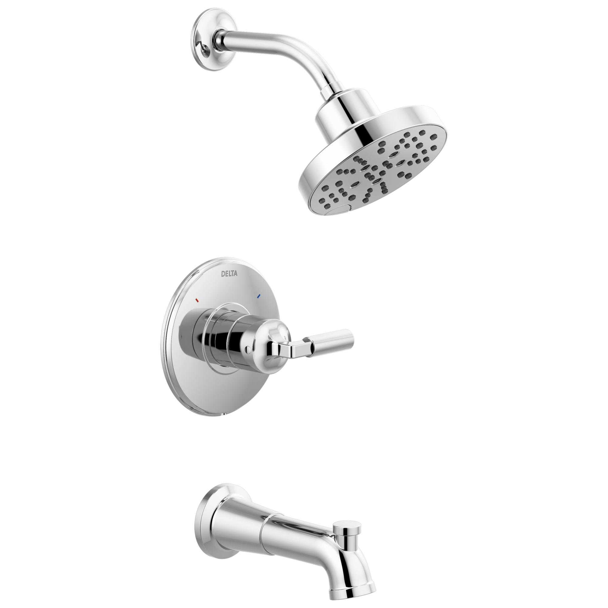 T14448 Monitor® 14 Series H2Okinetic® для ванны и душа Delta Faucet Bowery Хром
