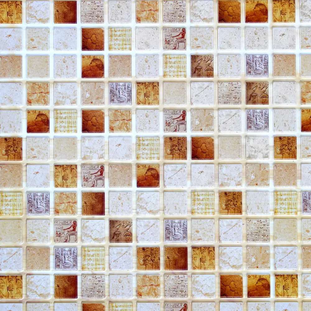 Панель ПВХ Мозаика Луксор 950x480x3 мм, 0.46 м2 Santreyd STLM-2042674