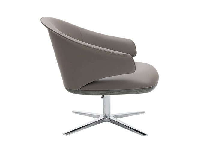 Кожаный спиц поворотный стул с подлокотниками HC28 maison Erika ARCH-00051935 - Вид №1