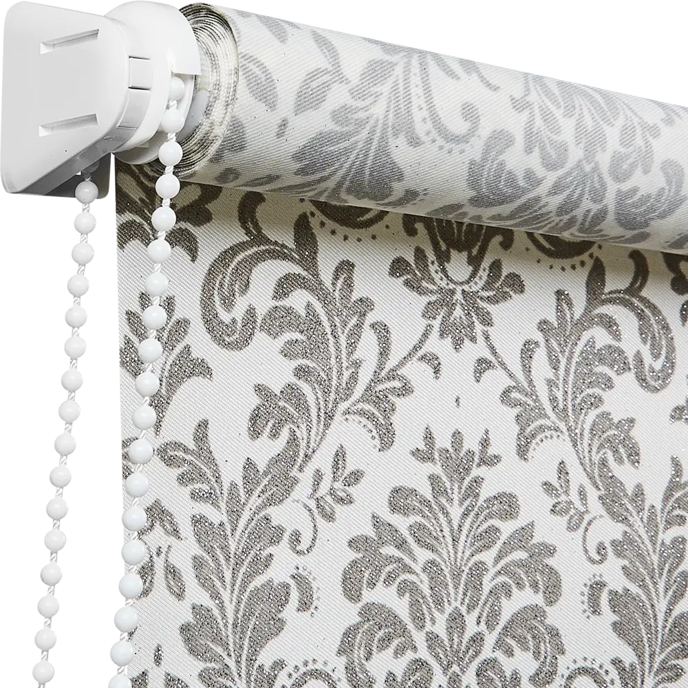 Штора рулонная Legrand Дамаск 100x175 см цвет серый DOMLEGRAND STLM-2142756 - Вид №1