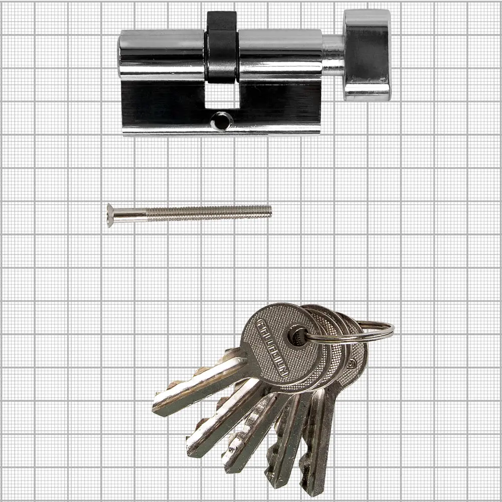 Цилиндр под английский ключ Al 60 ключ-вертушка, хром PALLADIUM STLM-2018772 - Вид №4