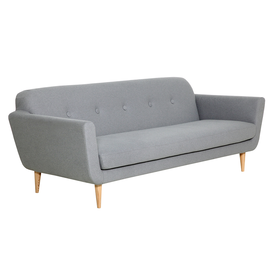 Диван Otto, трехместный, светло-серый Sits S1505 - Вид №3