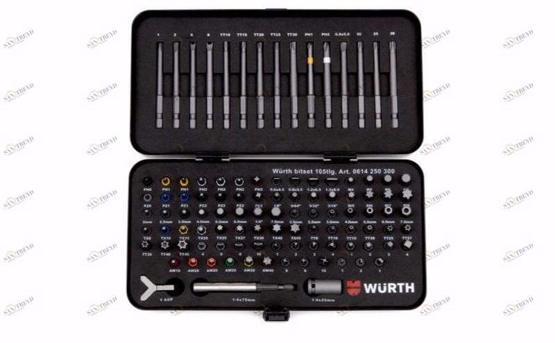 Würth Вставки для предохранительных винтов Assortimenti inserti 0614250300