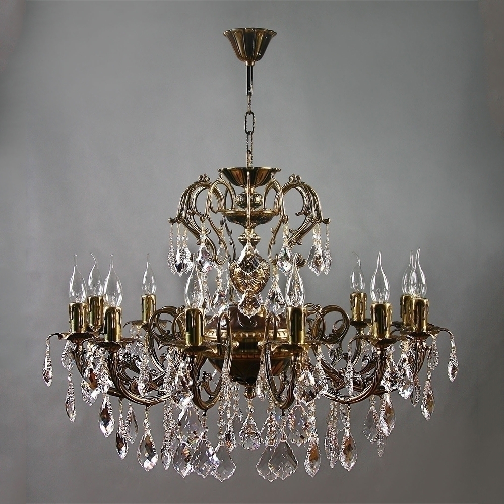 096567 Люстра Ambiente 8888/12 PB New Leaf Mantra Alicante