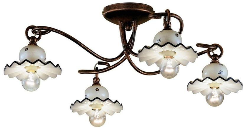 FERROLUCE Керамический потолочный светильник с фиксированным кронштейном Roma C404-3/4 - Вид №1