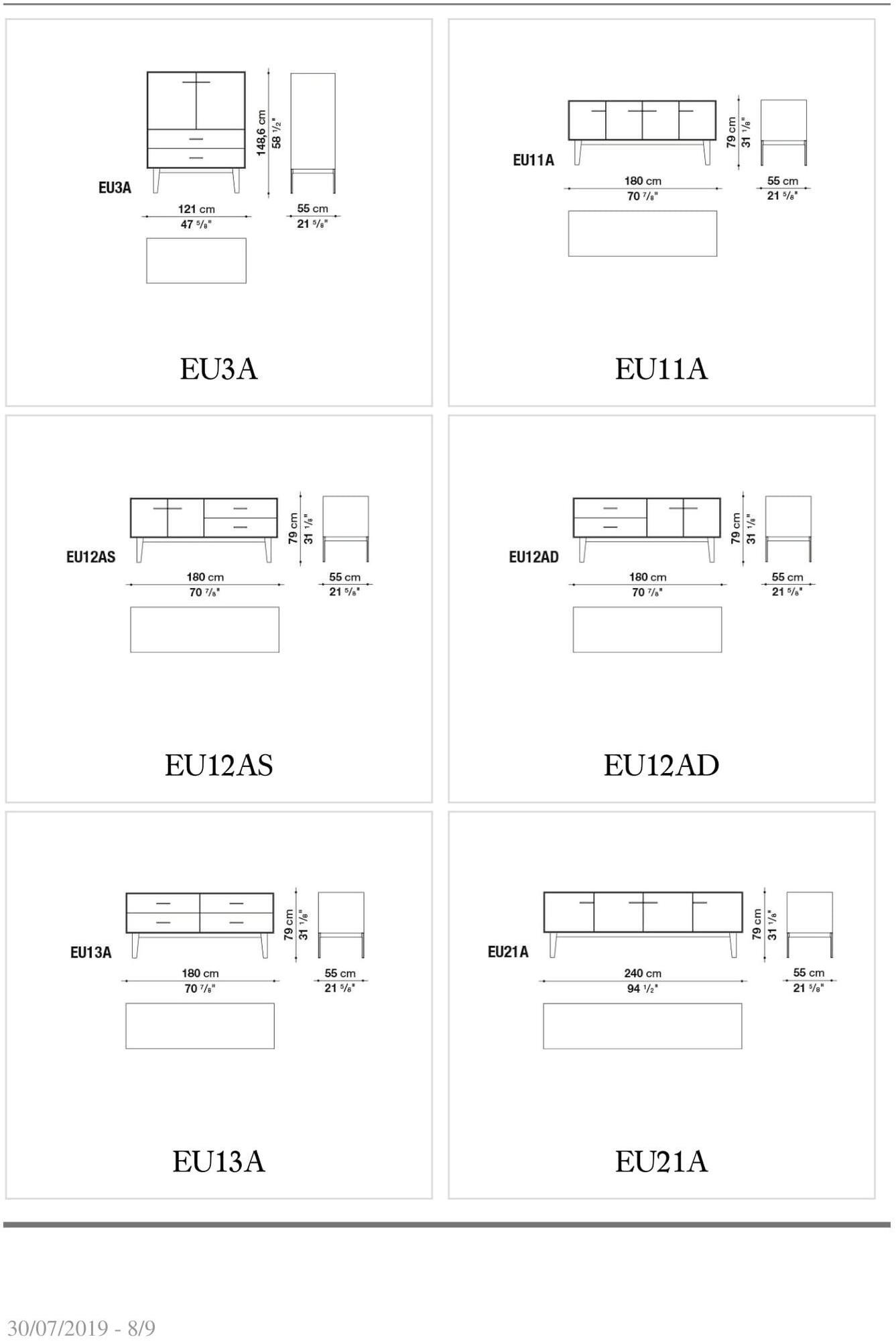 B&B Italia Буфет из зеркального стекла с распашными дверцами Eucalipto sun-id-1478494 - Вид №5