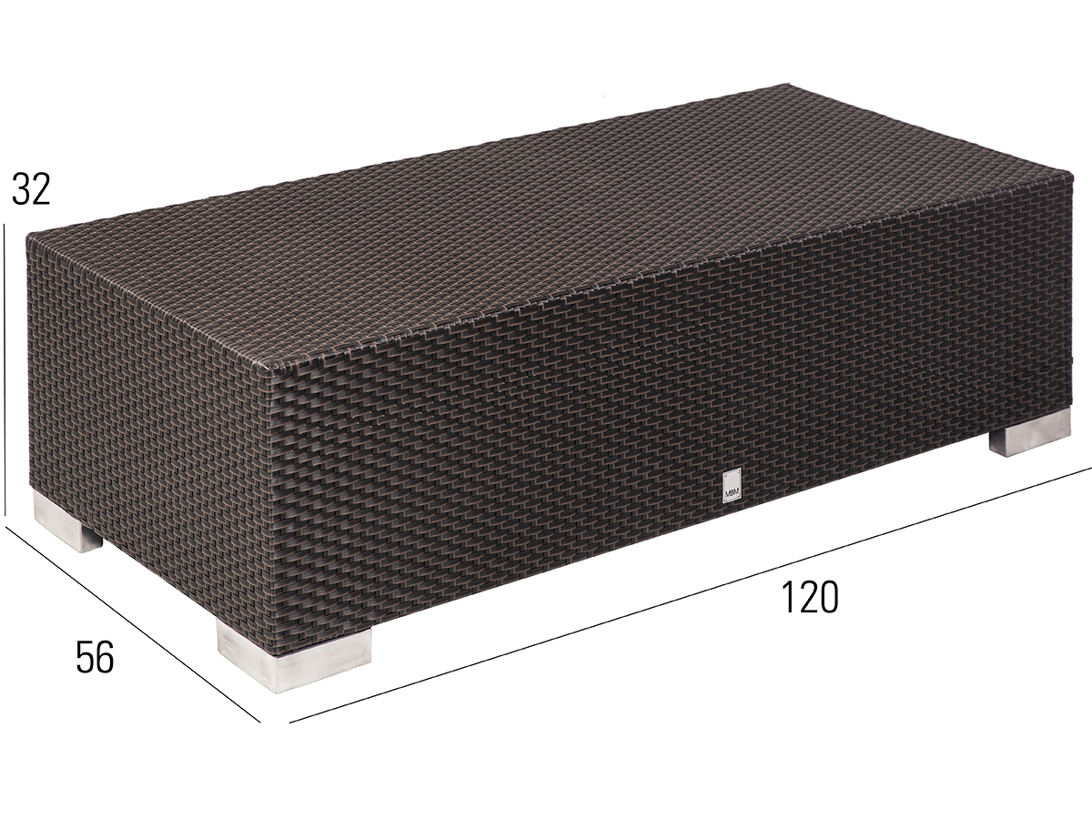 68.00.0145 Журнальный стол Bellini mocca 120 x 56 Mbm  - Вид №2