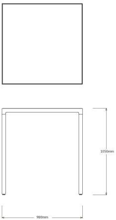 TRIBÙ Прямоугольный высокий стол из тика Illum 06587-t/06588-t - Вид №3