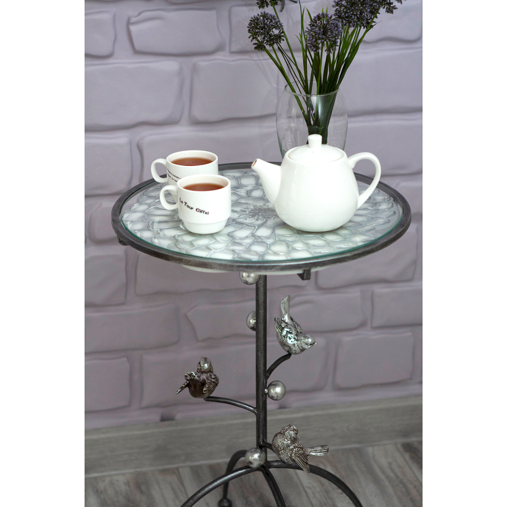 19034 Столик Терра Птички Серебро BOGACHO 4627174559750 - Вид №5