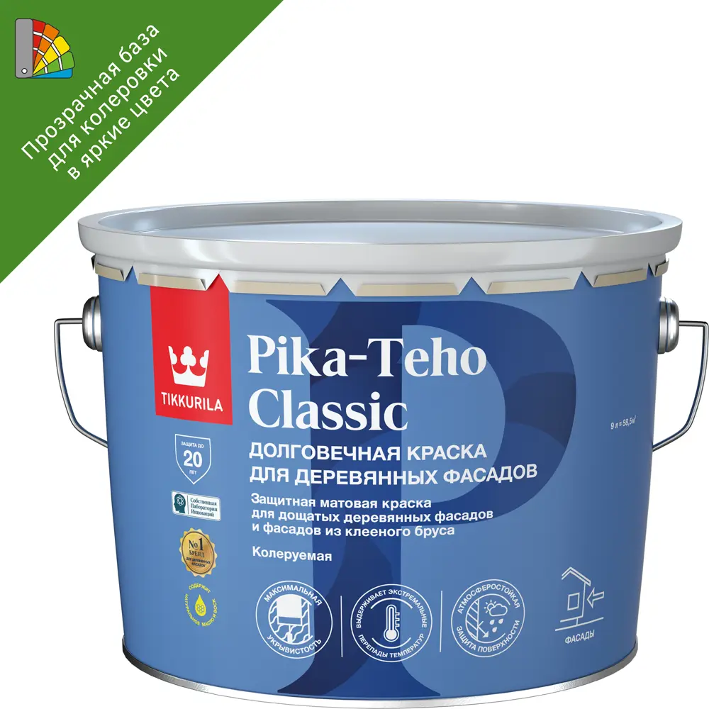 Фасадная краска Tikkurila Pika-Teho Classic для деревянных поверхностей 89350882 STLM-1431900