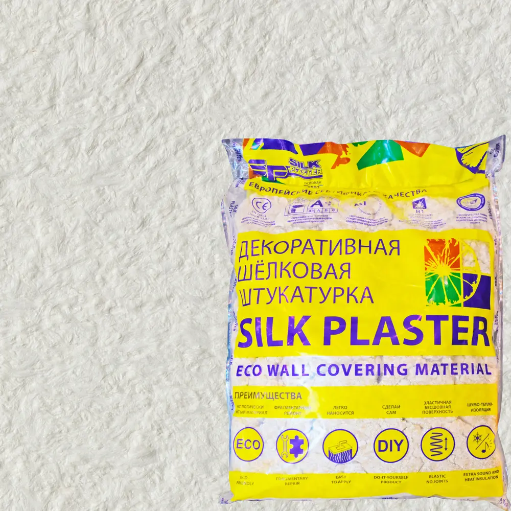 Жидкие обои Silk Plaster Стандарт 011 0.9 кг цвет белый 82453421 STLM-2162228 