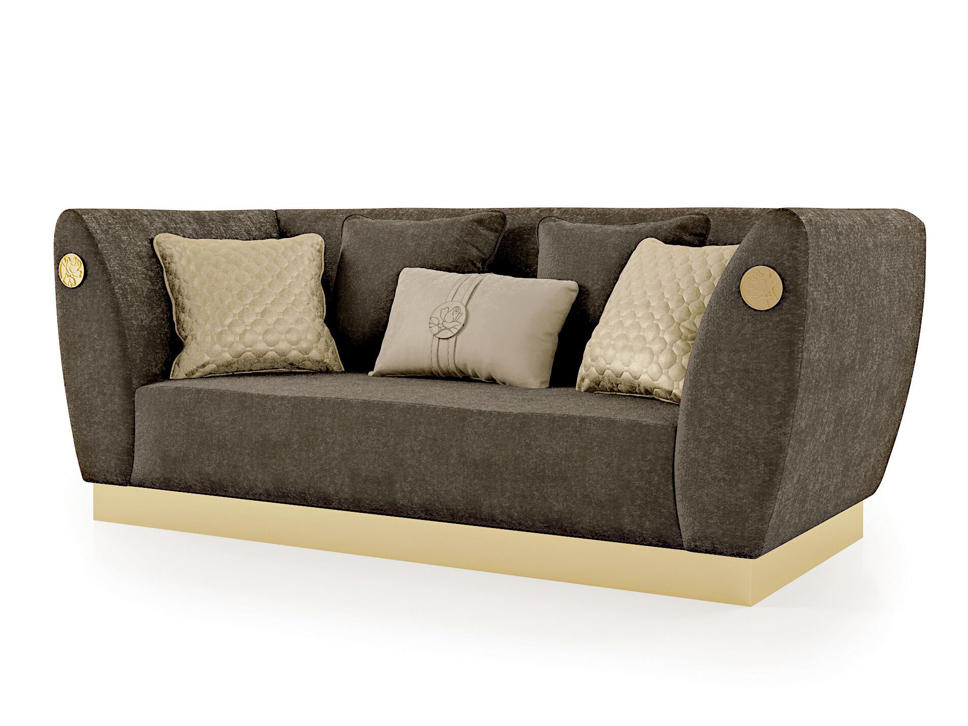 3-местный тканевый диван Bizzotto Italia Symphony-Infinity ARCH-00048073