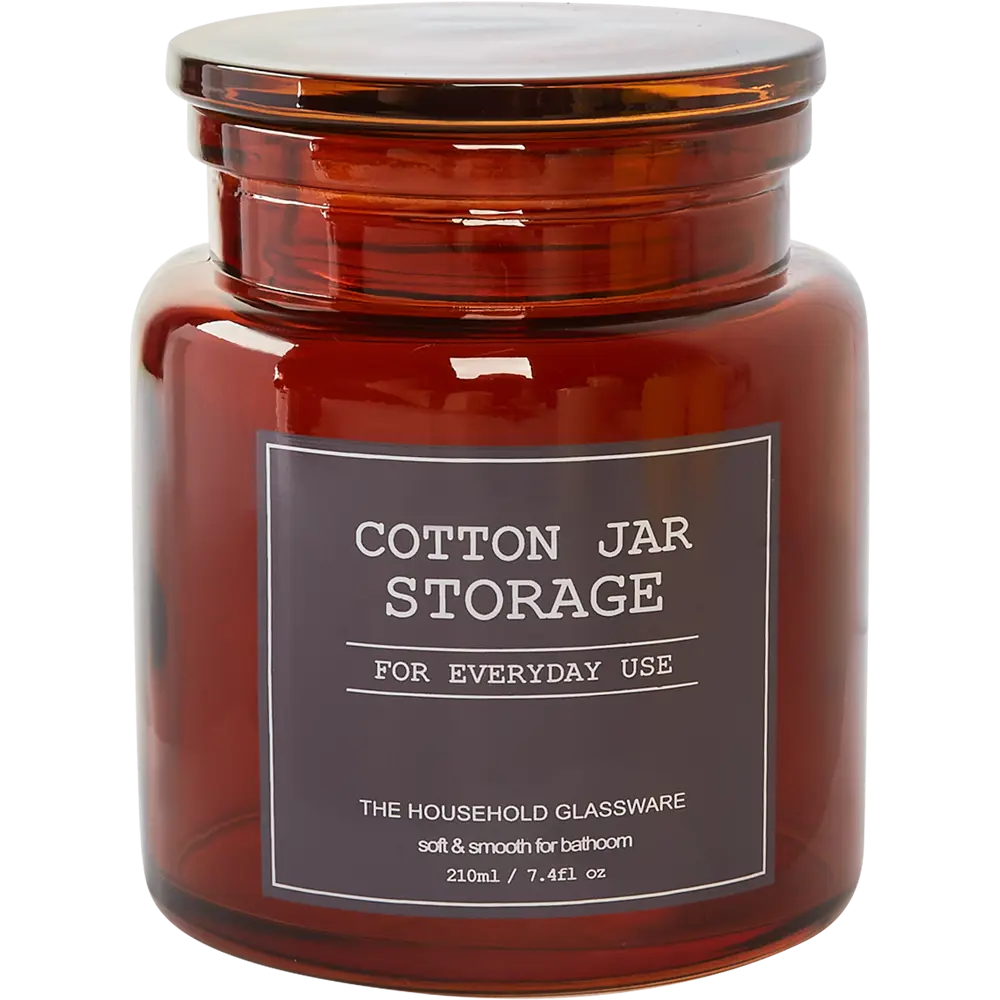 Контейнер для ватных палочек Vidage Fiole цвет коричневый STLM-2186392 - Вид №1