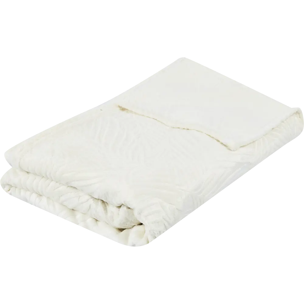 Плед Сlassic Leaves 180x200 см фланель цвет кремовый Ardenza Весеннее промо STLM-2157389 - Вид №2