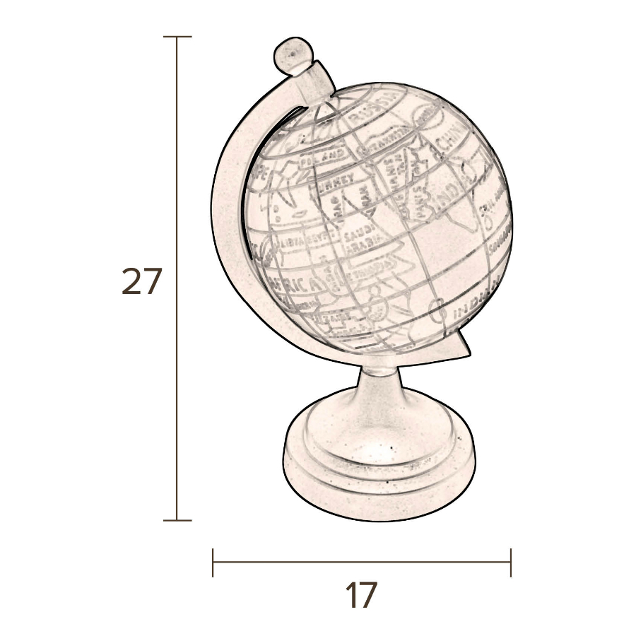Глобус Miles, маленький Dutchbone 8900045 - Вид №9