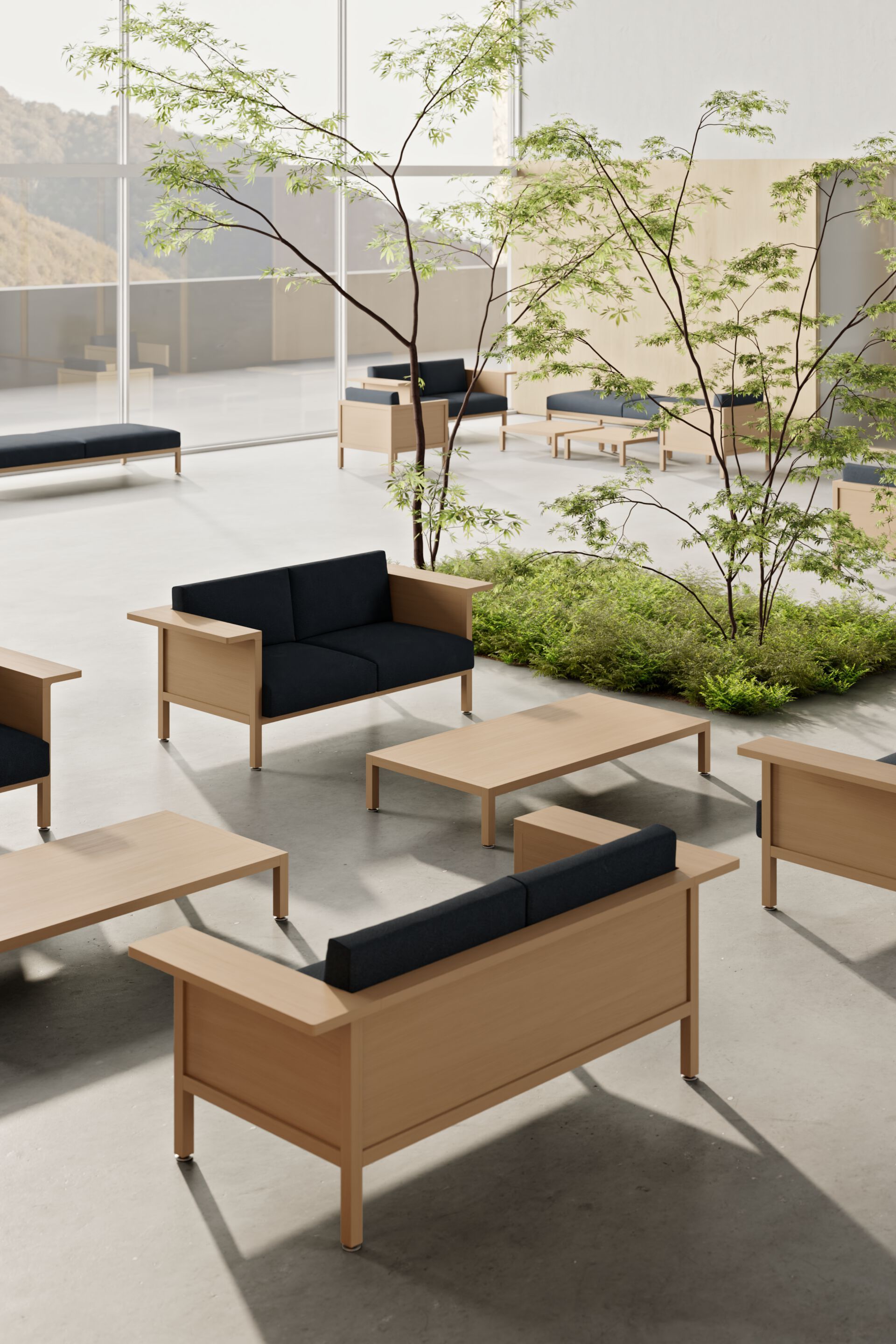 Скамейка из ткани Citterio Borealis ARCH-00094573 - Вид №7