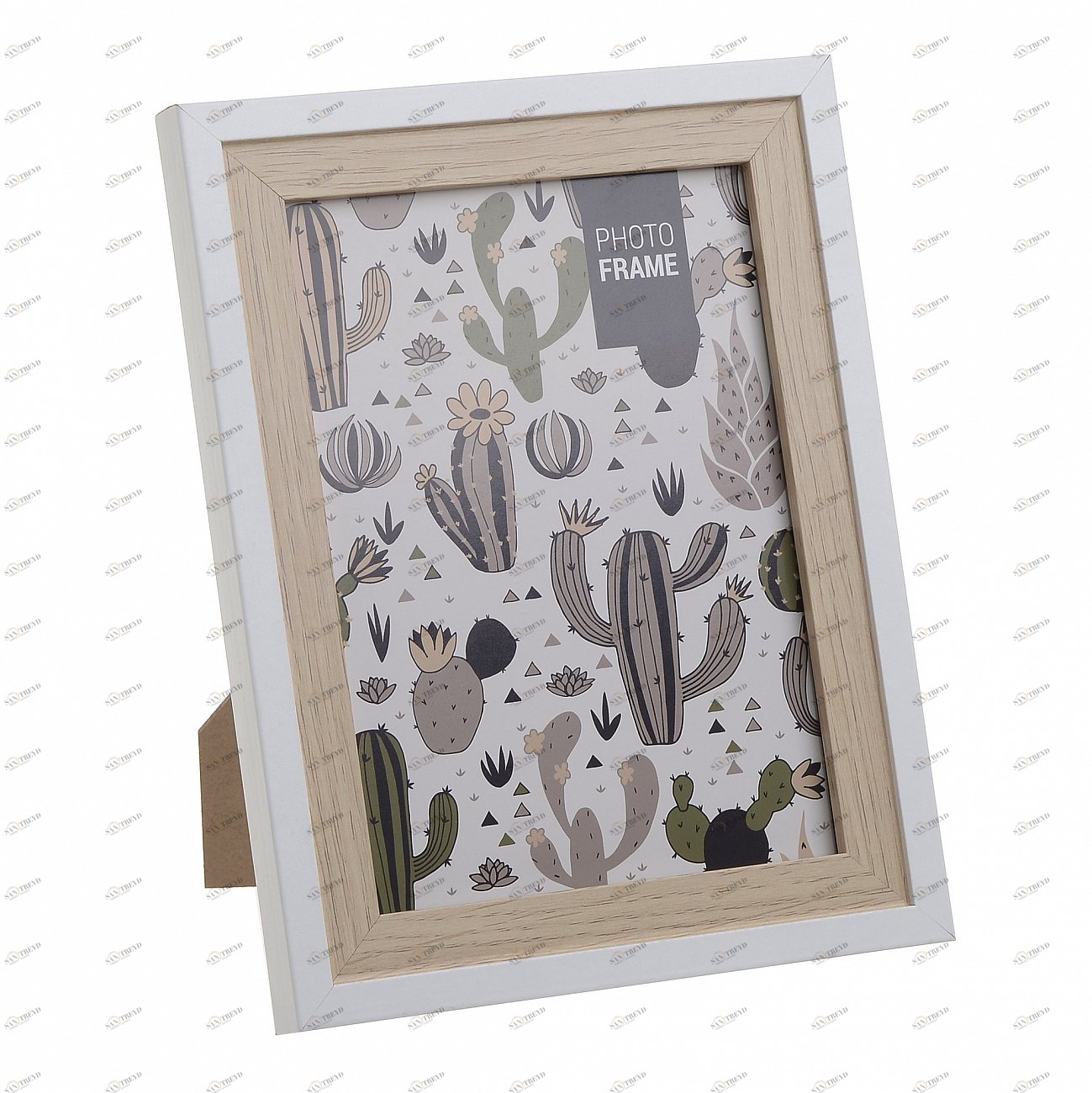 Фоторамка настольная 23х18 см деревянная белая TO4ROOMS  00-3839100 Белый 