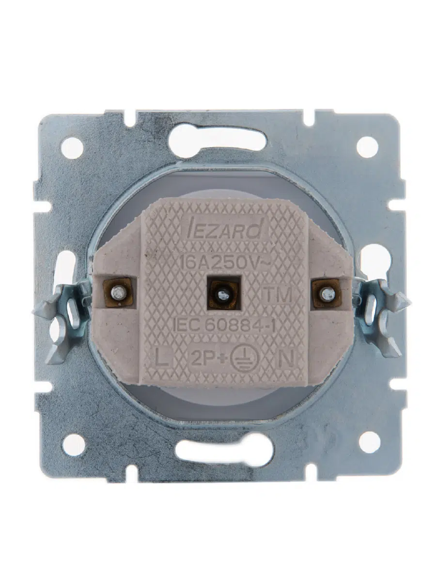 KARINA Розетка бз белый LEZARD 707-0288-121В - Вид №6