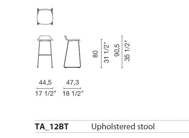 Штабелируемый мягкий стул из кожи или ткани CAPPELLINI Тейт ARCH-00100014 - Вид №11