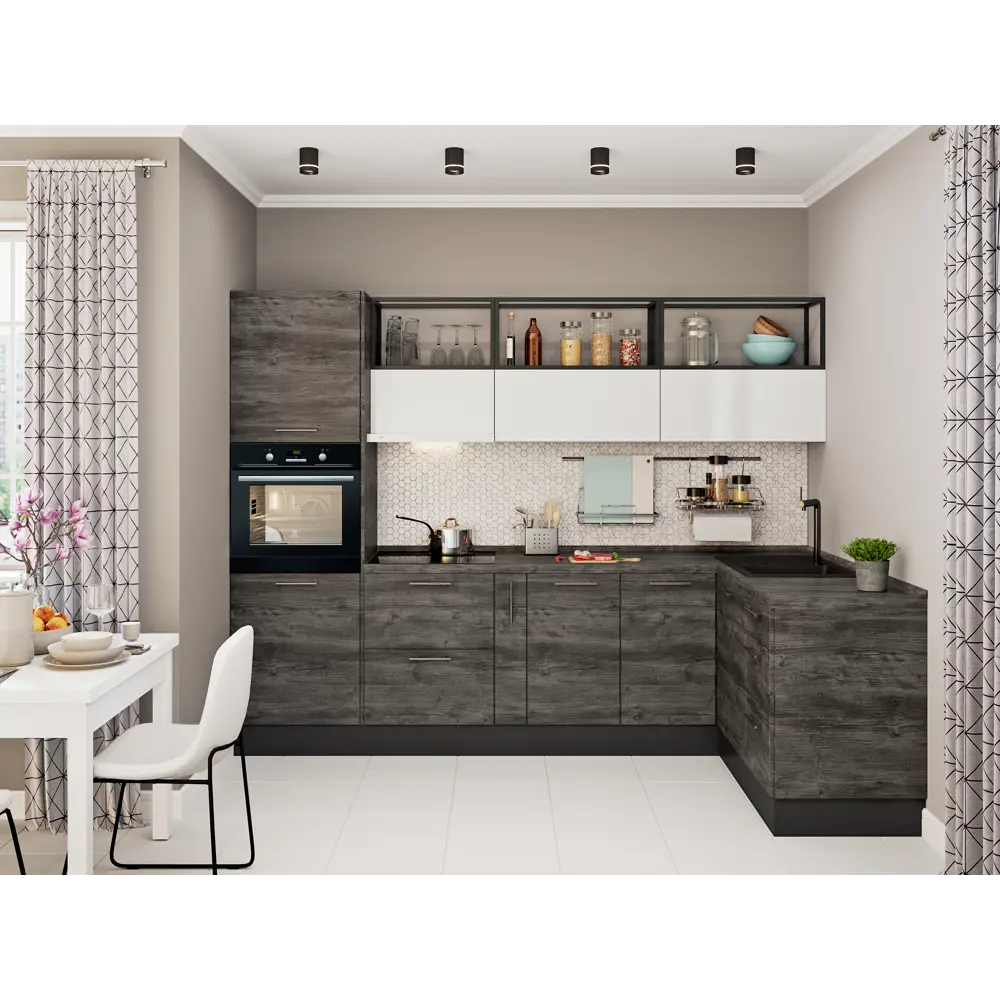 Фасад для кухонного ящика Пласт 39.7x12.5 см Delinia ID ЛДСП цвет серый STLM-2035714 - Вид №8