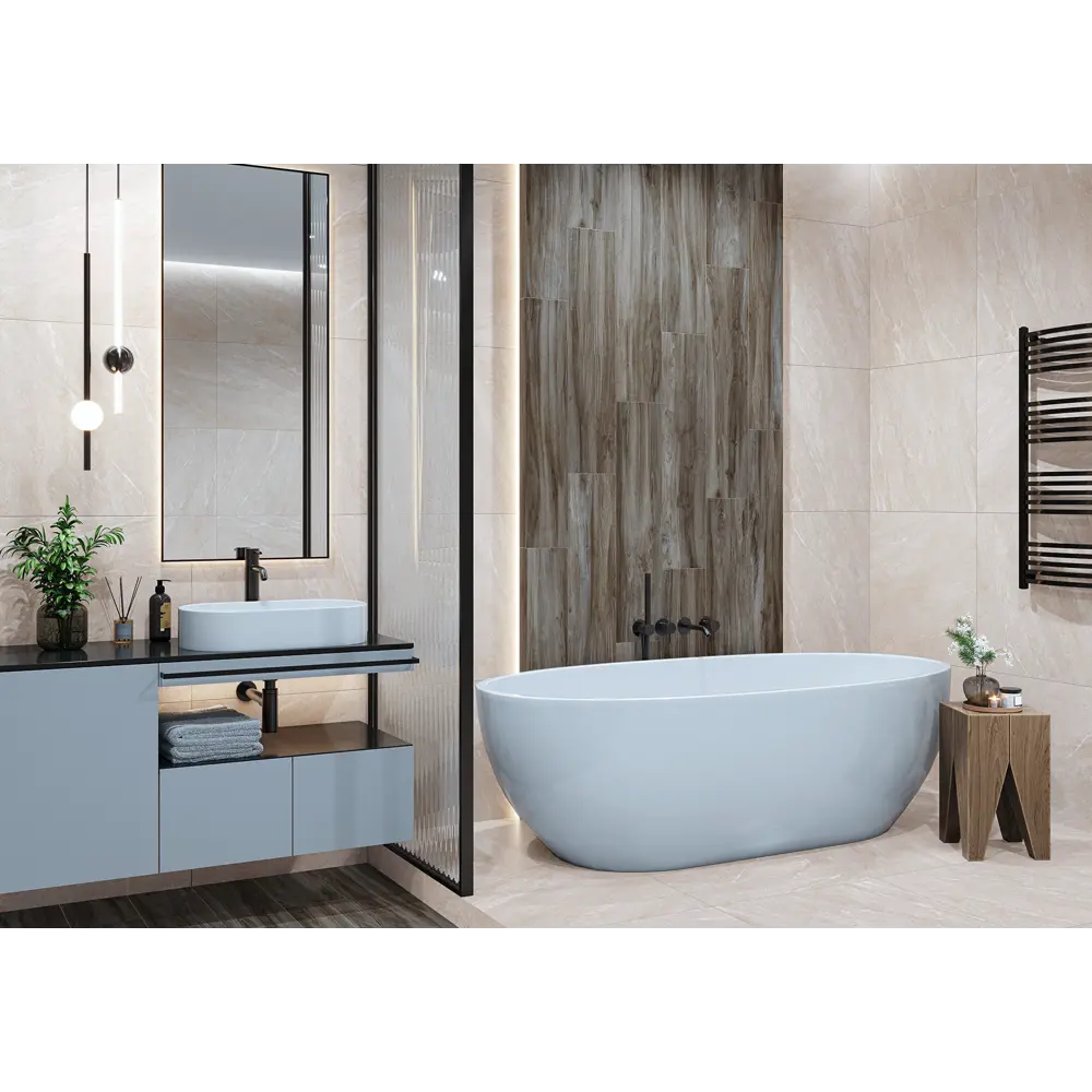 Керамогранит ALMA CERAMICA Angara бежевый 60×60 см для интерьера и террас 87747794 STLM-0075509 - Вид №5