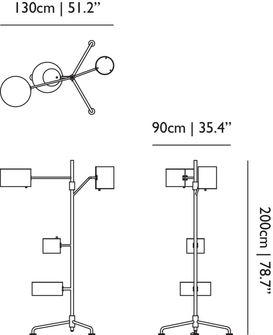 moooi Светодиодный торшер из алюминия Statistocrat sun-id-1482327 - Вид №2