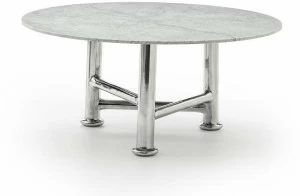 Gervasoni Круглый стол из каррарского мрамора Next / spin