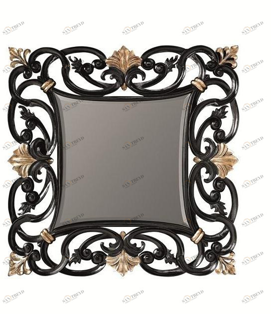 BLEU PROVENCE Квадратное деревянное зеркало в раме Specchi in legno sun-id-1419181