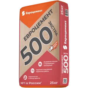 Цемент Евроцемент M500 ЦЕМ II А-Ш 42.5 Н 25 кг