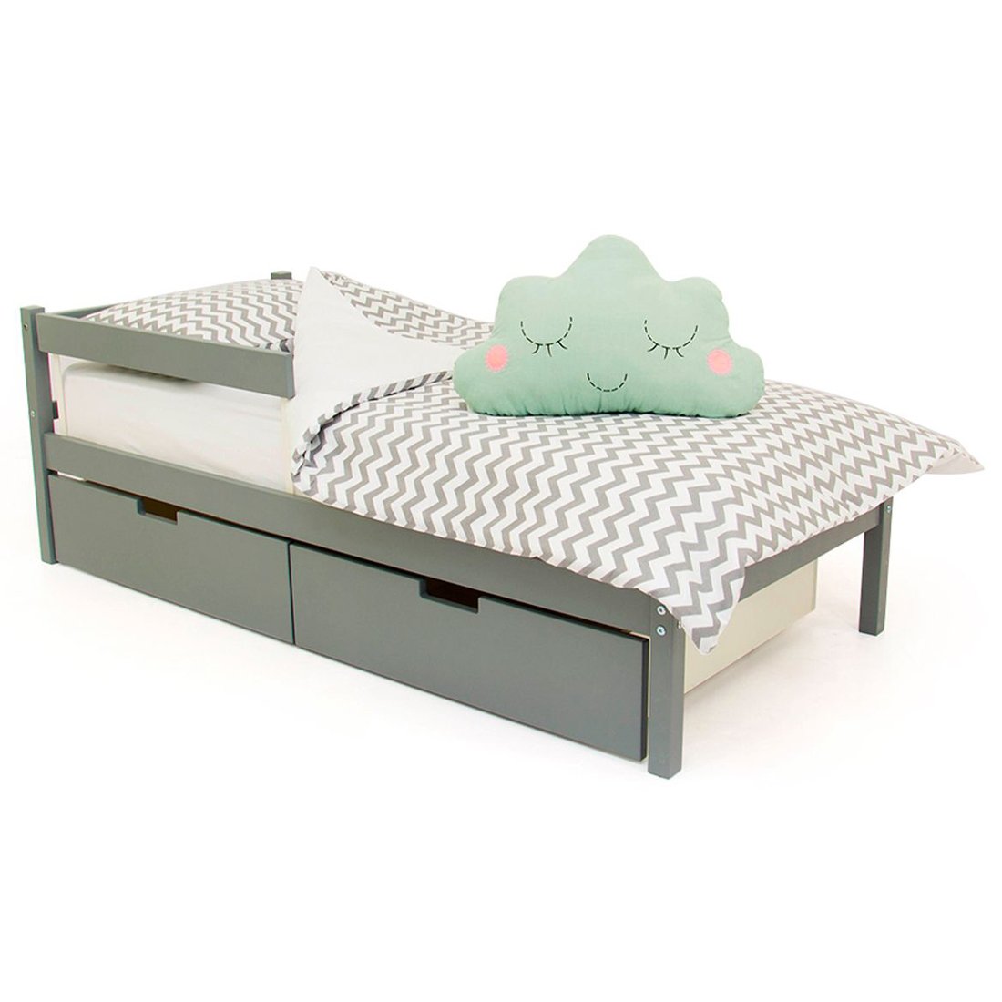 Детская кровать Svogen classic графит БЕЛЬМАРКО  326799 Серый Santreyd  - Вид №6