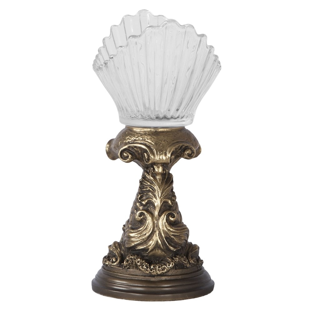 52060 BOGACHO Фруктовница-конфетница Дары моря Бронза мрамор / стекло  - Вид №4