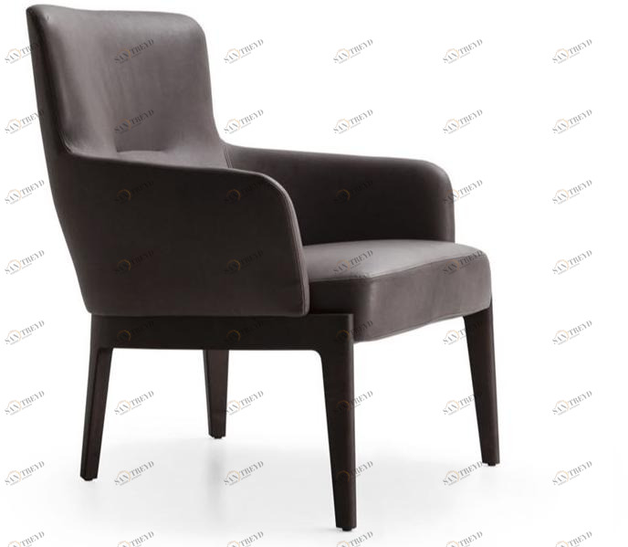 Molteni & C. Кожаное кресло с подлокотниками Chelsea sun-id-1405967