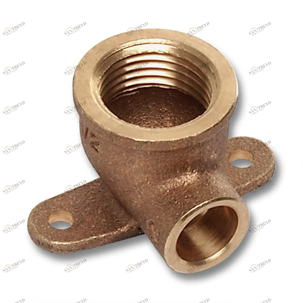 144721412 SANHA 4472G настенная водорозетка, с 2 точками крепежа, бронза 14x1/2 мм 