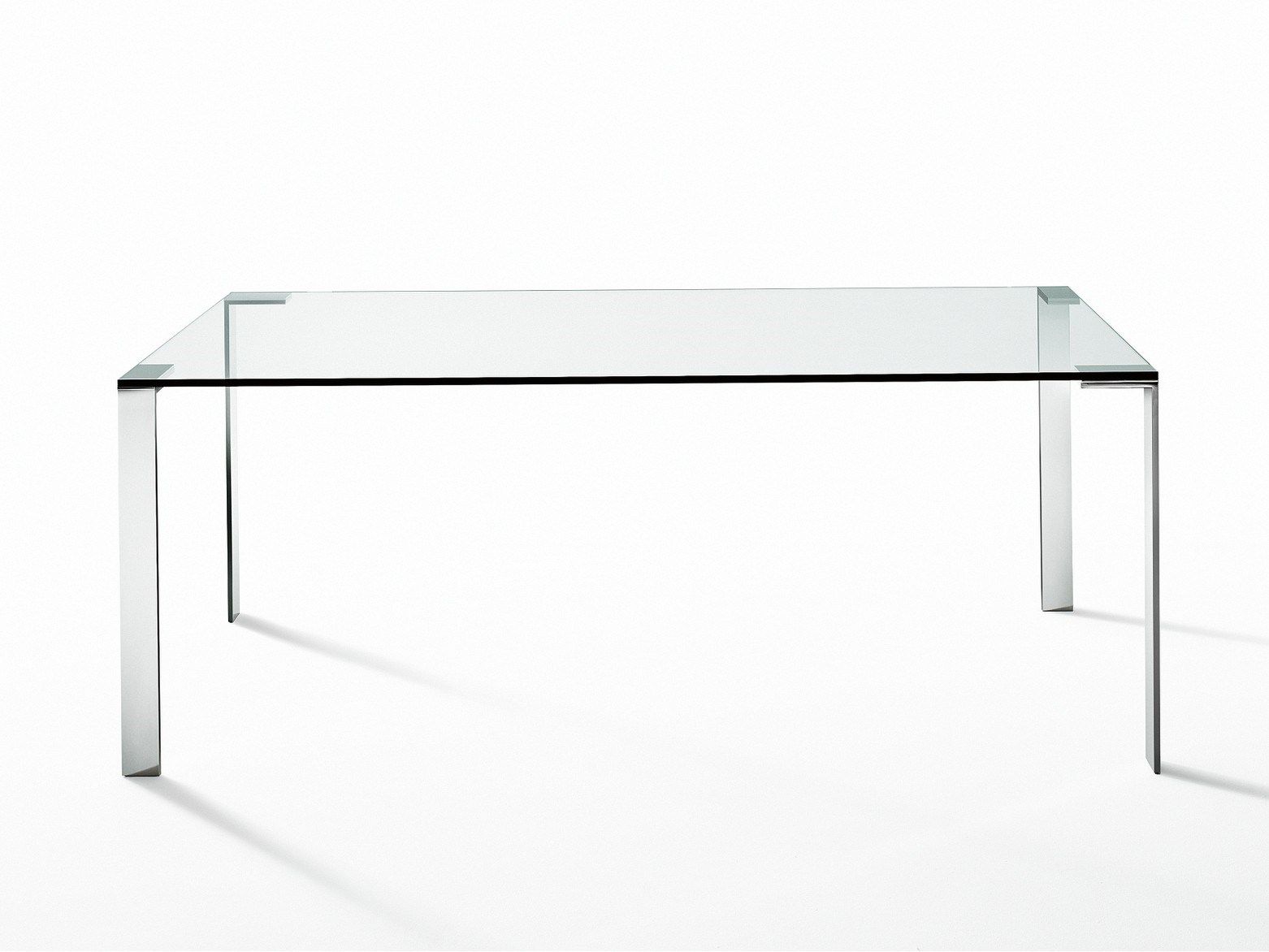 Стальной и стеклянный стол Desalto Стекло Liko ARCH-00116266