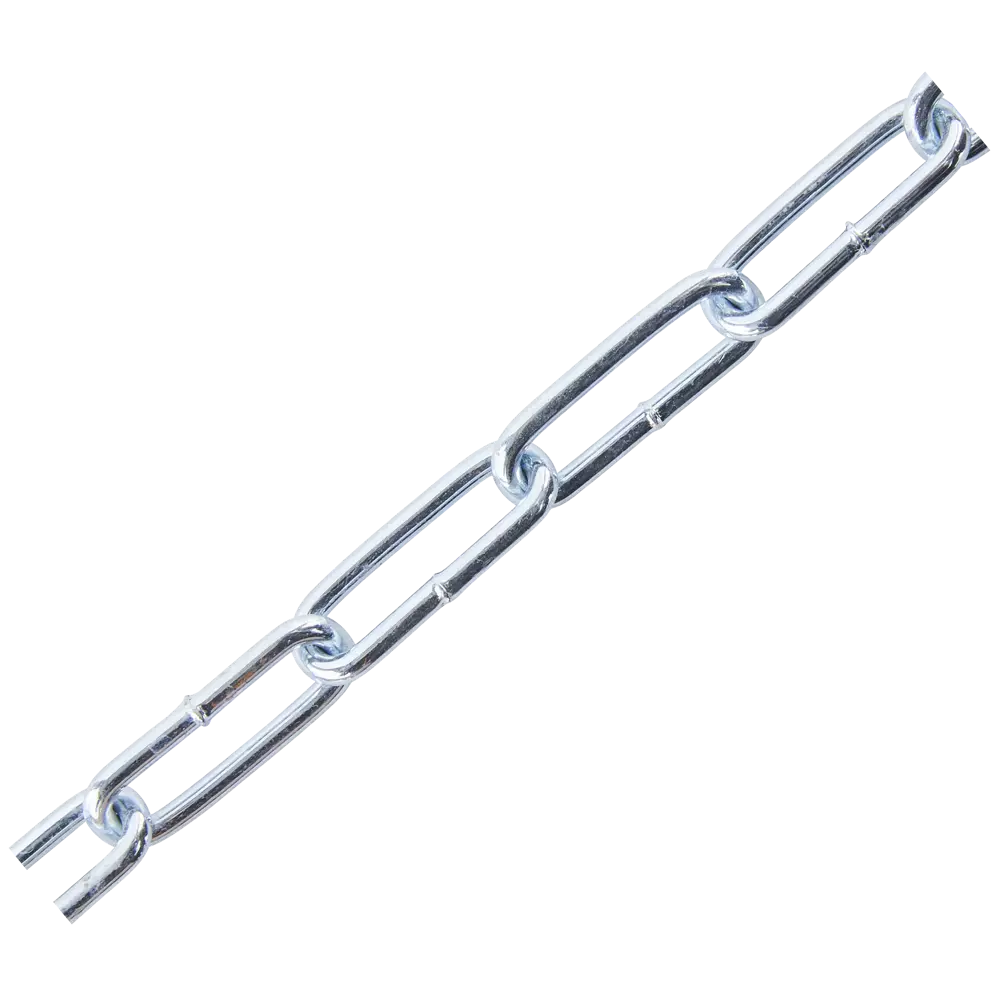 Цепь Standers оцинкованная сталь длинное звено 3 мм 10 м/уп STLM-2208283