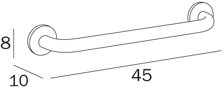 INDA® Фиксированная ручка для ванной Help Ah395b - Вид №2