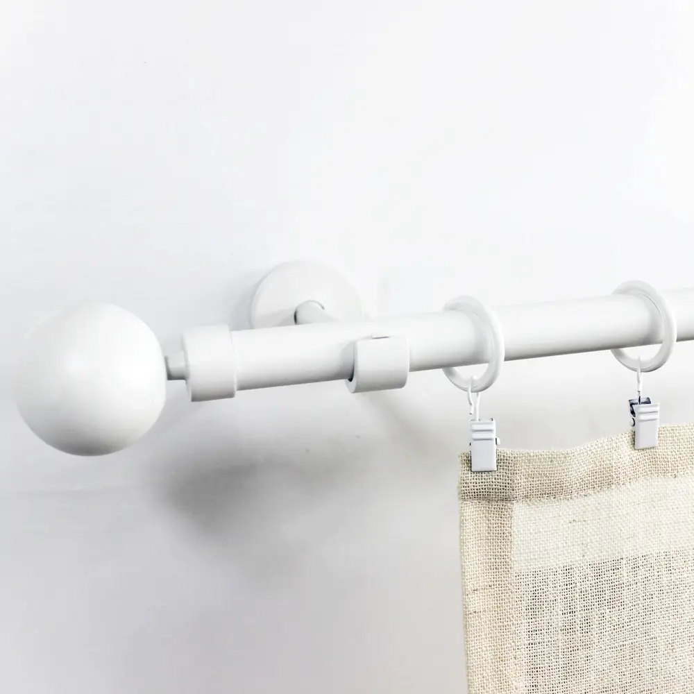 Зажим для штор 4 см металл цвет белый Santreyd STLM-2094148 - Вид №2