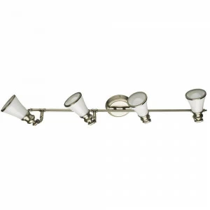 Спот потолочный с белыми плафонами бронза Arte Lamp A9231PL-4AB ARTE LAMP 81 BRONZE 00-3891142 Белый;бронза