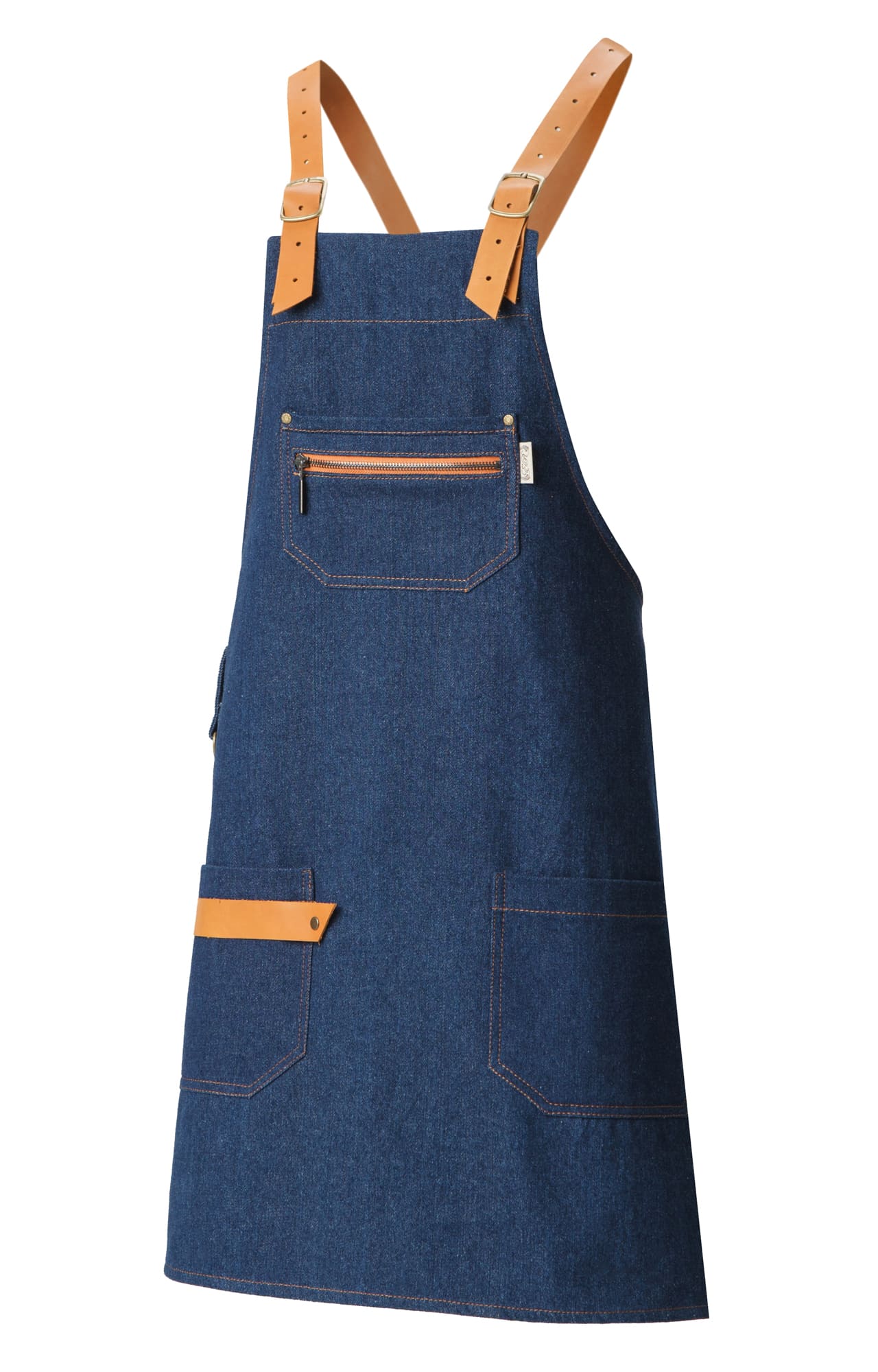 4956850 Фартук HÖĐR с нагрудником denim (джинсовый)  Одежда для официантов  размер Спецодежда 