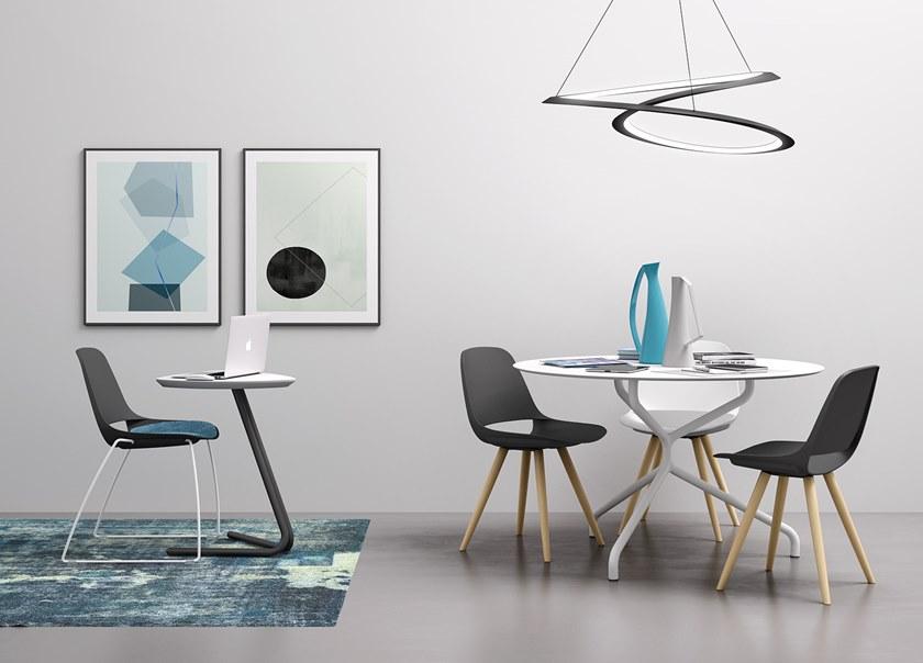 Leyform Санный стул из стали и полипропилена Cosmo 0315w - Вид №3