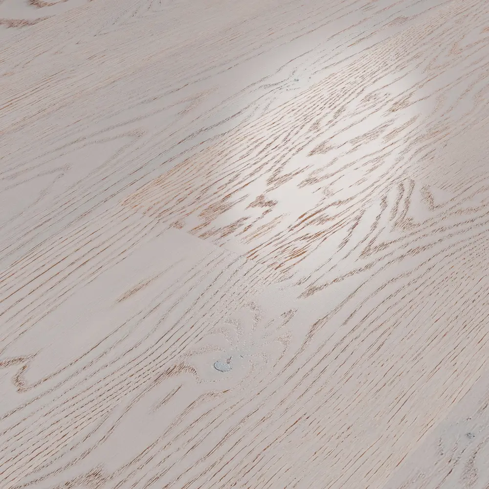 Паркетная доска однополосная «Дуб Сноу ВК» 0.99 м² Barlinek STLM-2171190 - Вид №1