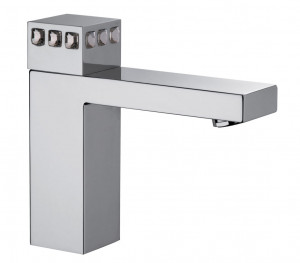 3P521 Смеситель для раковины со сливом clic-clac и прогрессивным картриджем. Bongio Pure Glam