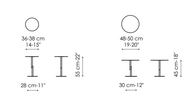Круглый керамический журнальный столик для гостиной BONALDO трансплантаты ARCH-00098093 - Вид №3